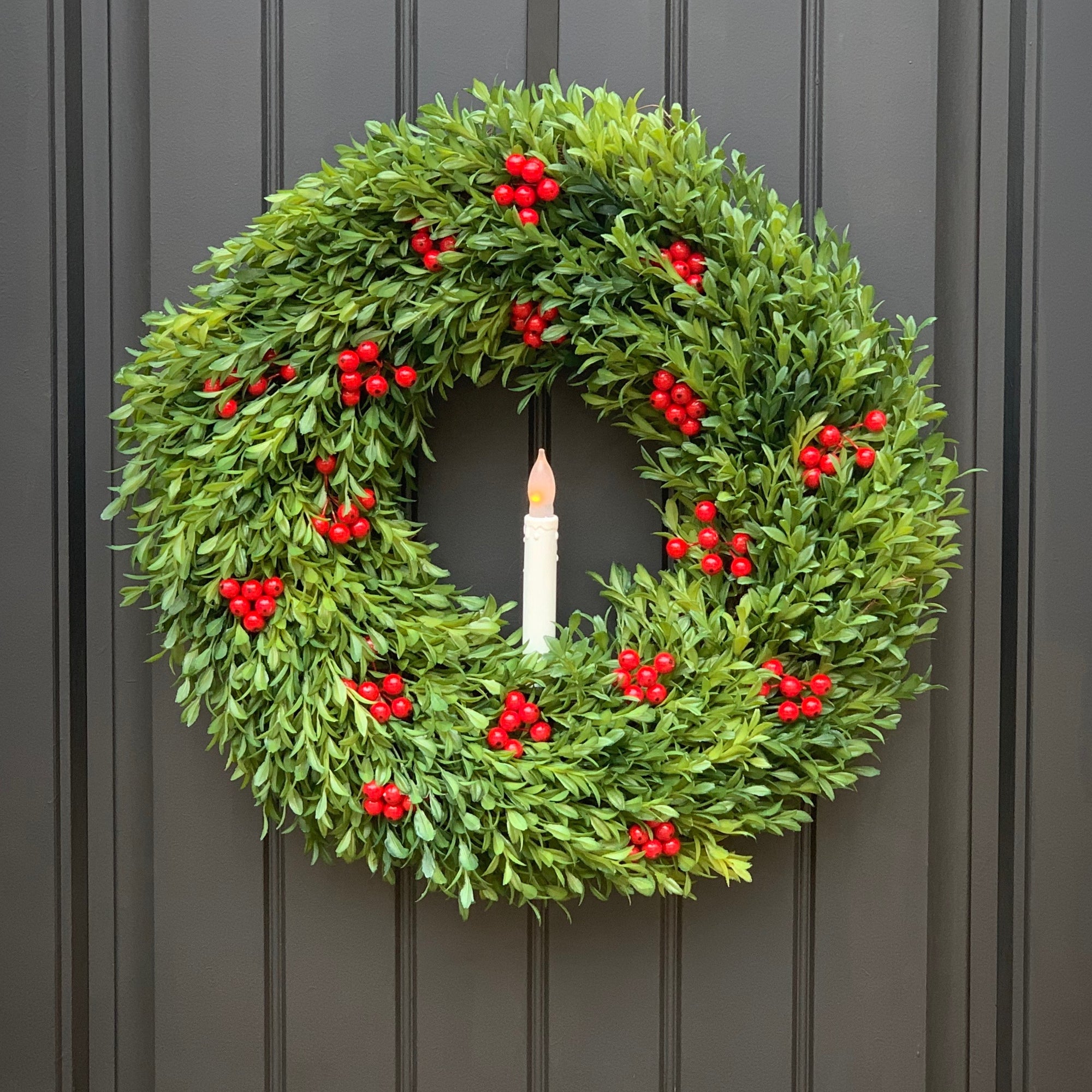 Boxwood Berry Wreath