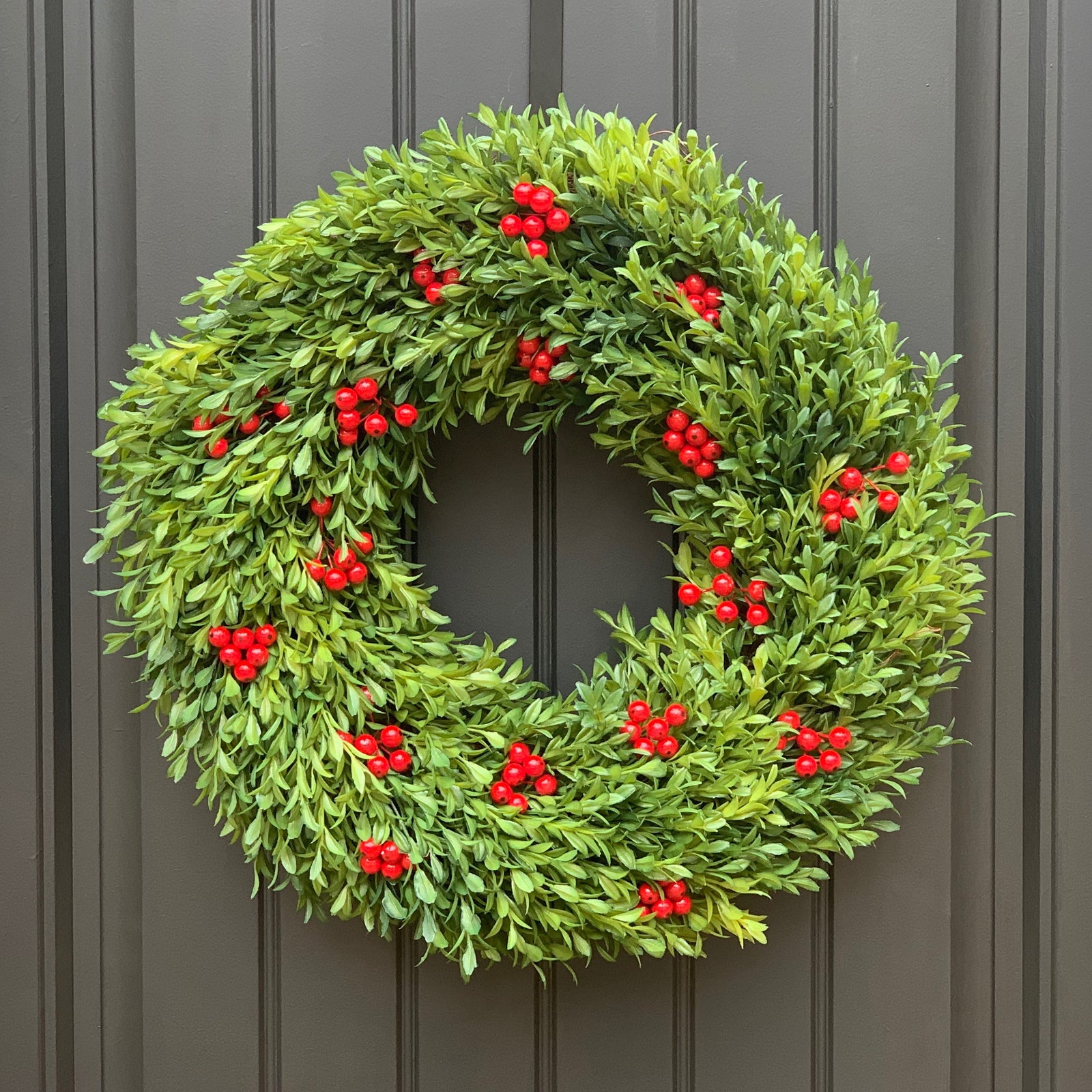 Boxwood Berry Wreath