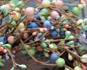 Mixed Spring Berry Wreath with Bow