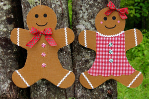 Gingerbread Man Door Hanger