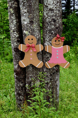 Gingerbread Man Door Hanger