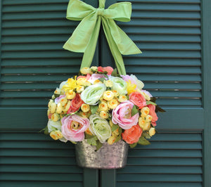 Sherbert Flower Pail Door Hanger