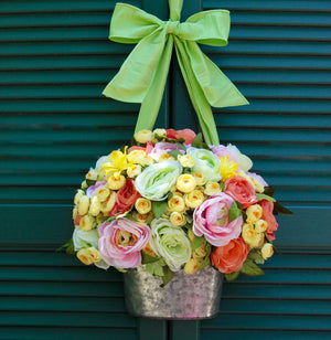 Sherbert Flower Pail Door Hanger