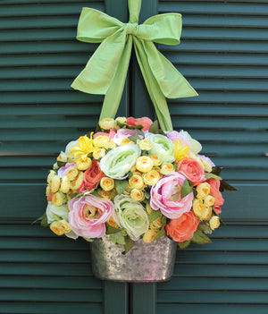 Sherbert Flower Pail Door Hanger