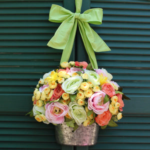 Sherbert Flower Pail Door Hanger