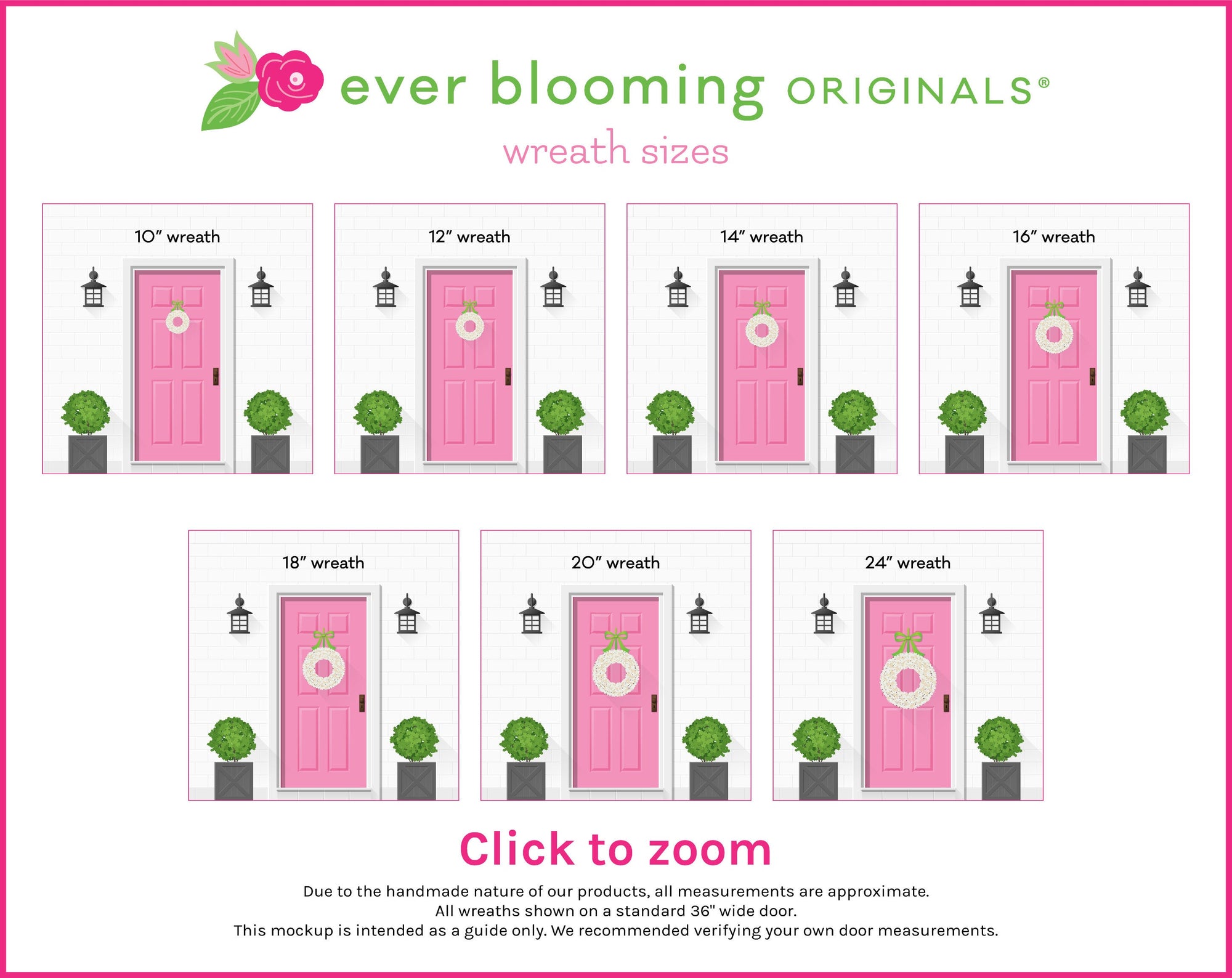 Aqua Yellow Pink Pip Berry Wreath