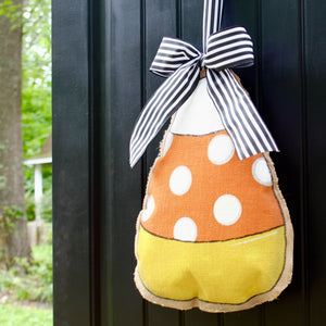 Candy Corn Door Hanger with Bow
