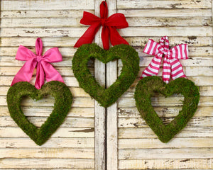 Moss Heart Door Hanger