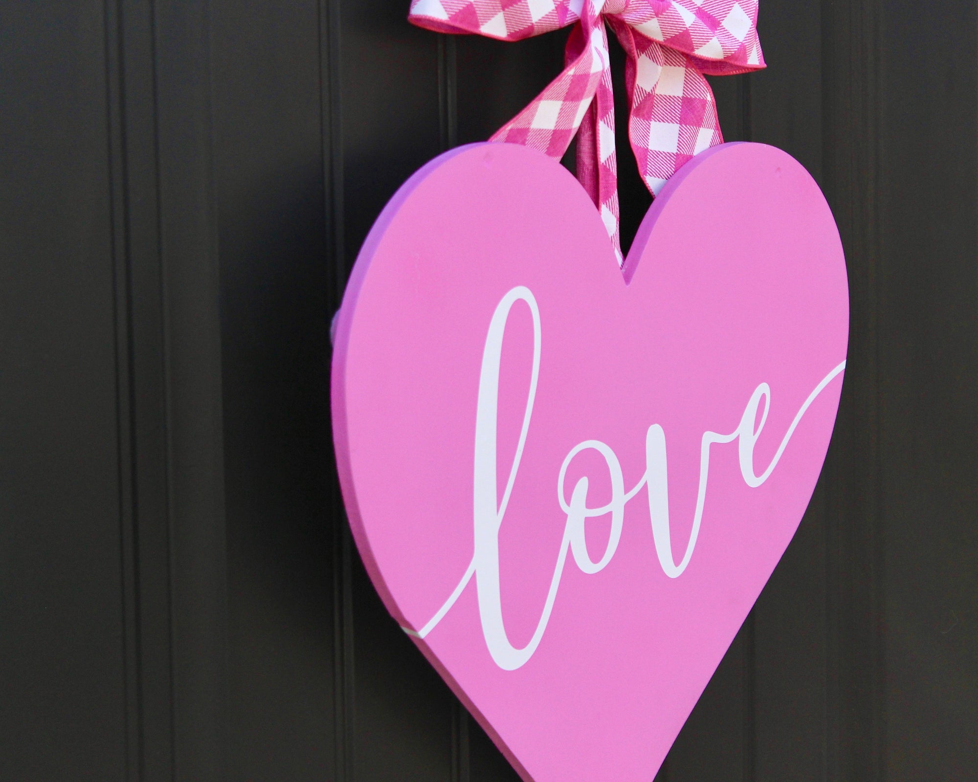 Wood Heart Door Hanger