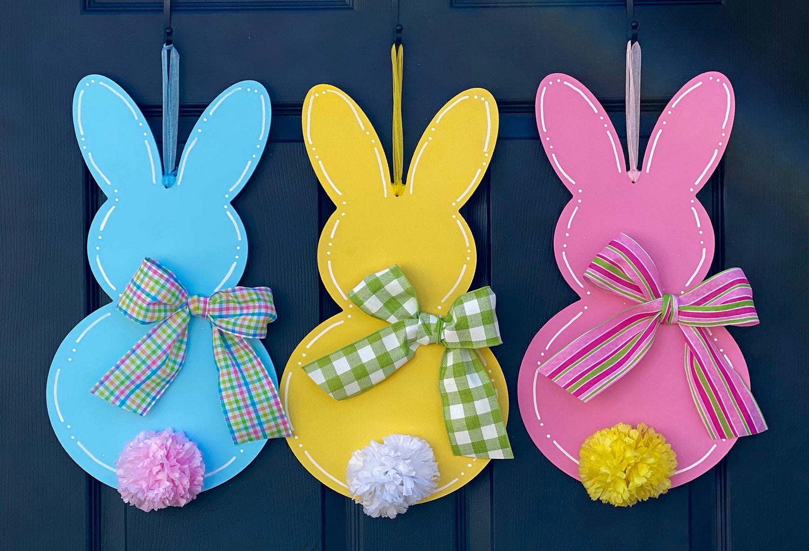 Pastel Bunny Door Hanger