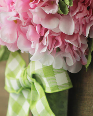 Hydrangea Floral Bucket Door Hanger