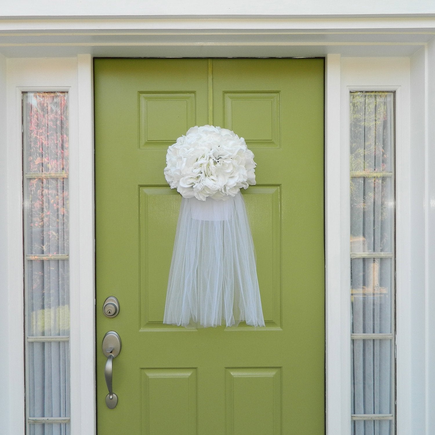 Bridal Wedding Veil Wreath Alternative