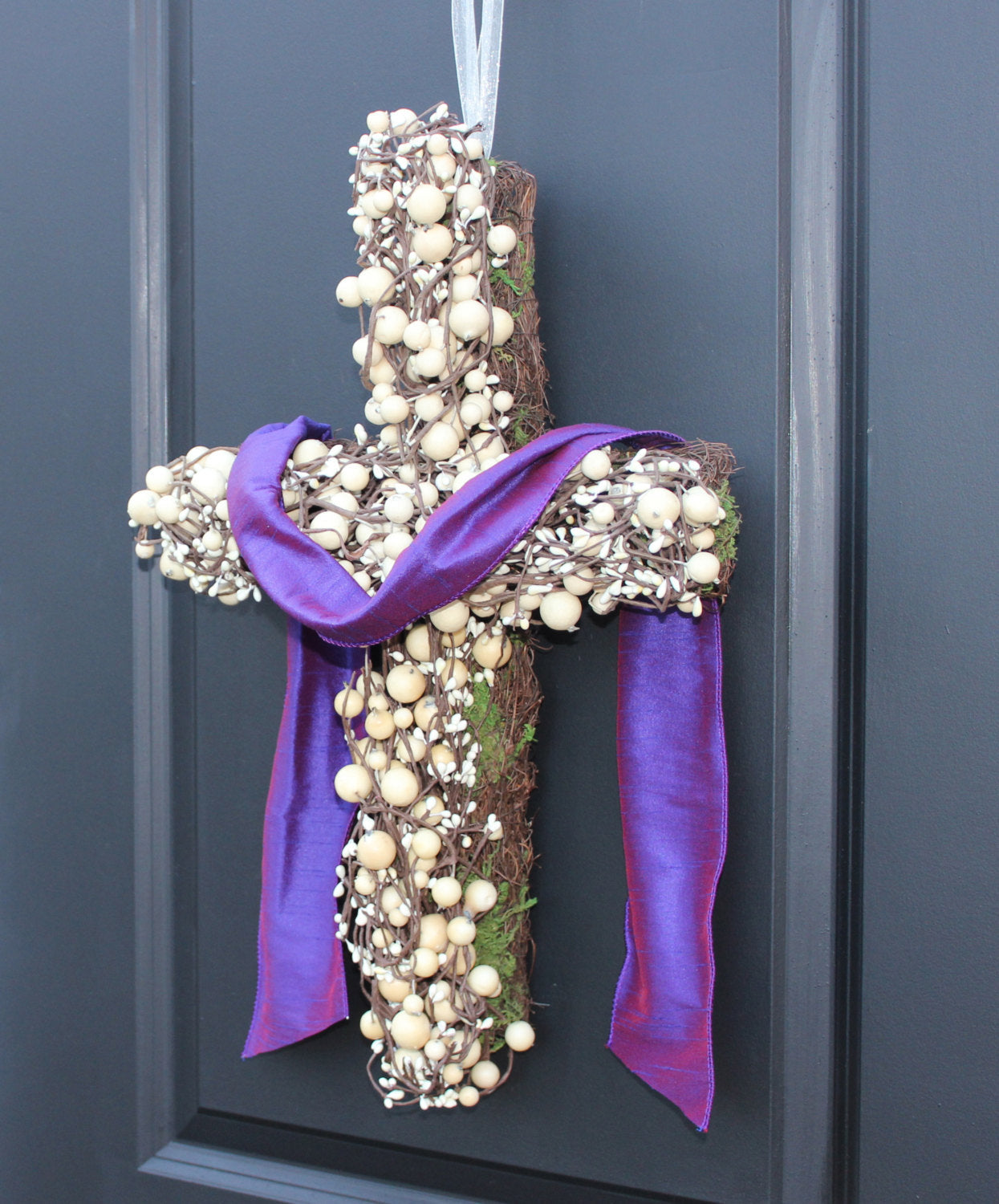 Easter Cross Wreath