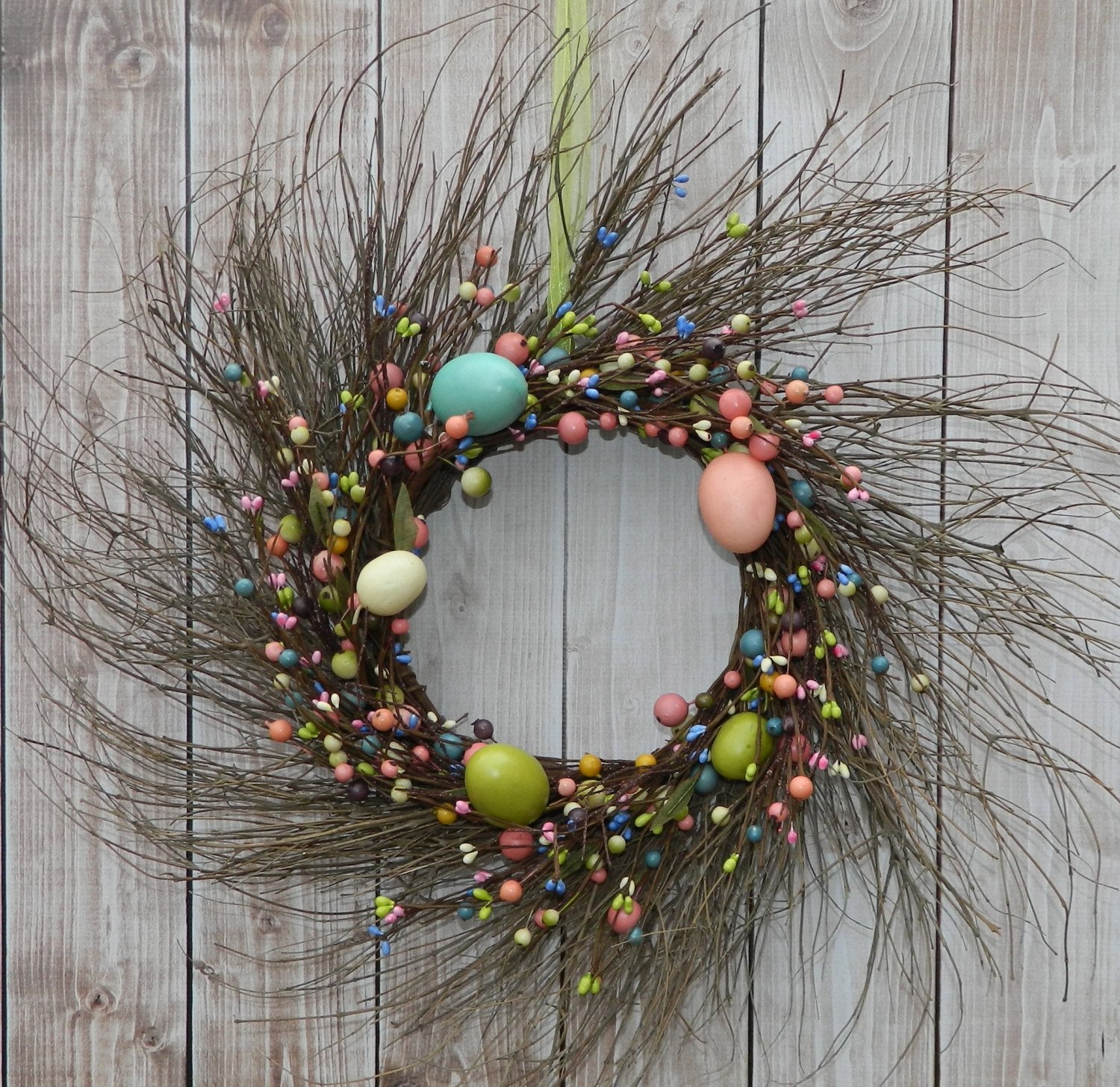 Primitive Easter Egg Wreath
