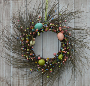 Primitive Easter Egg Wreath