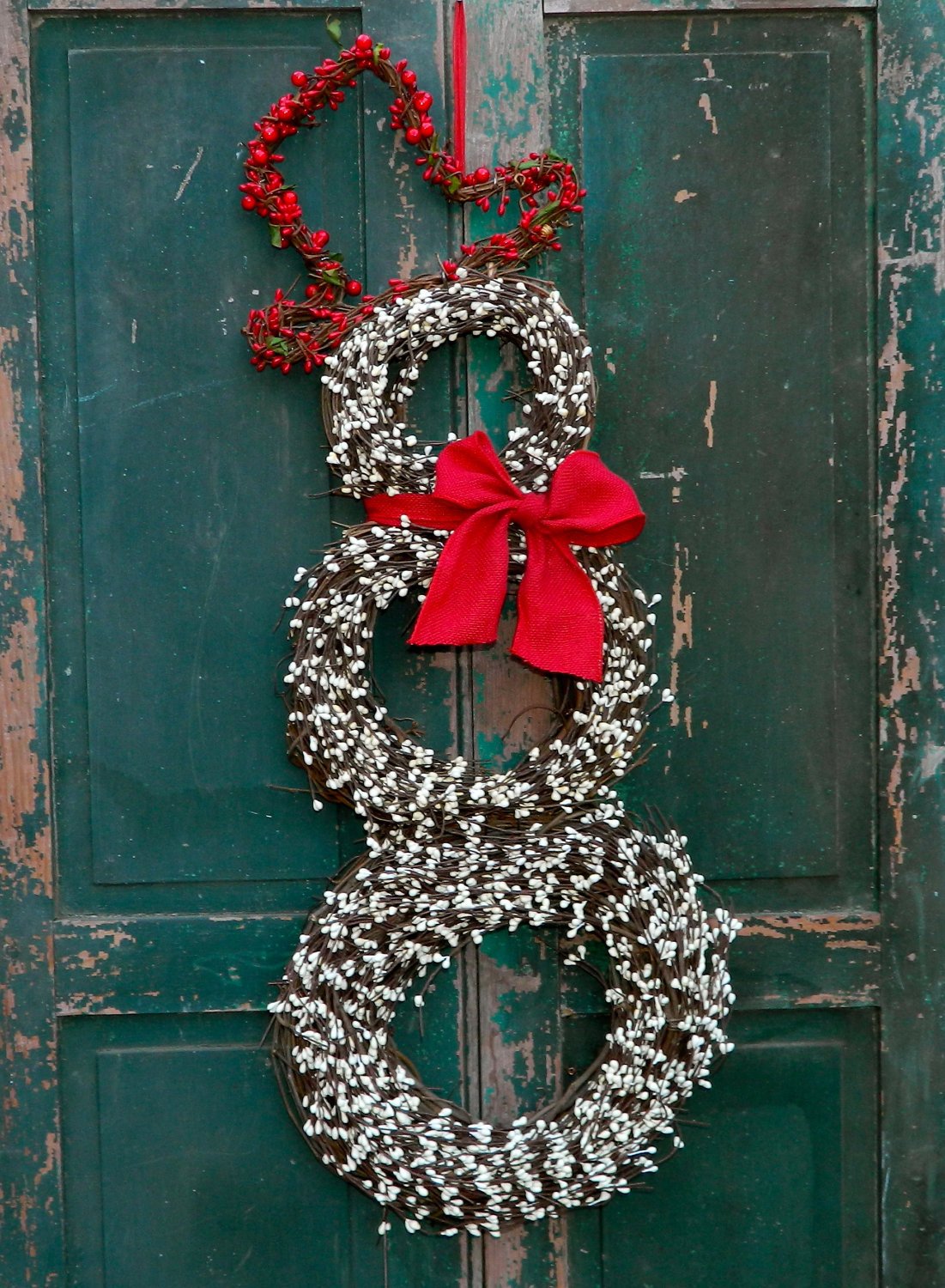 Original Berry Snowman Wreath