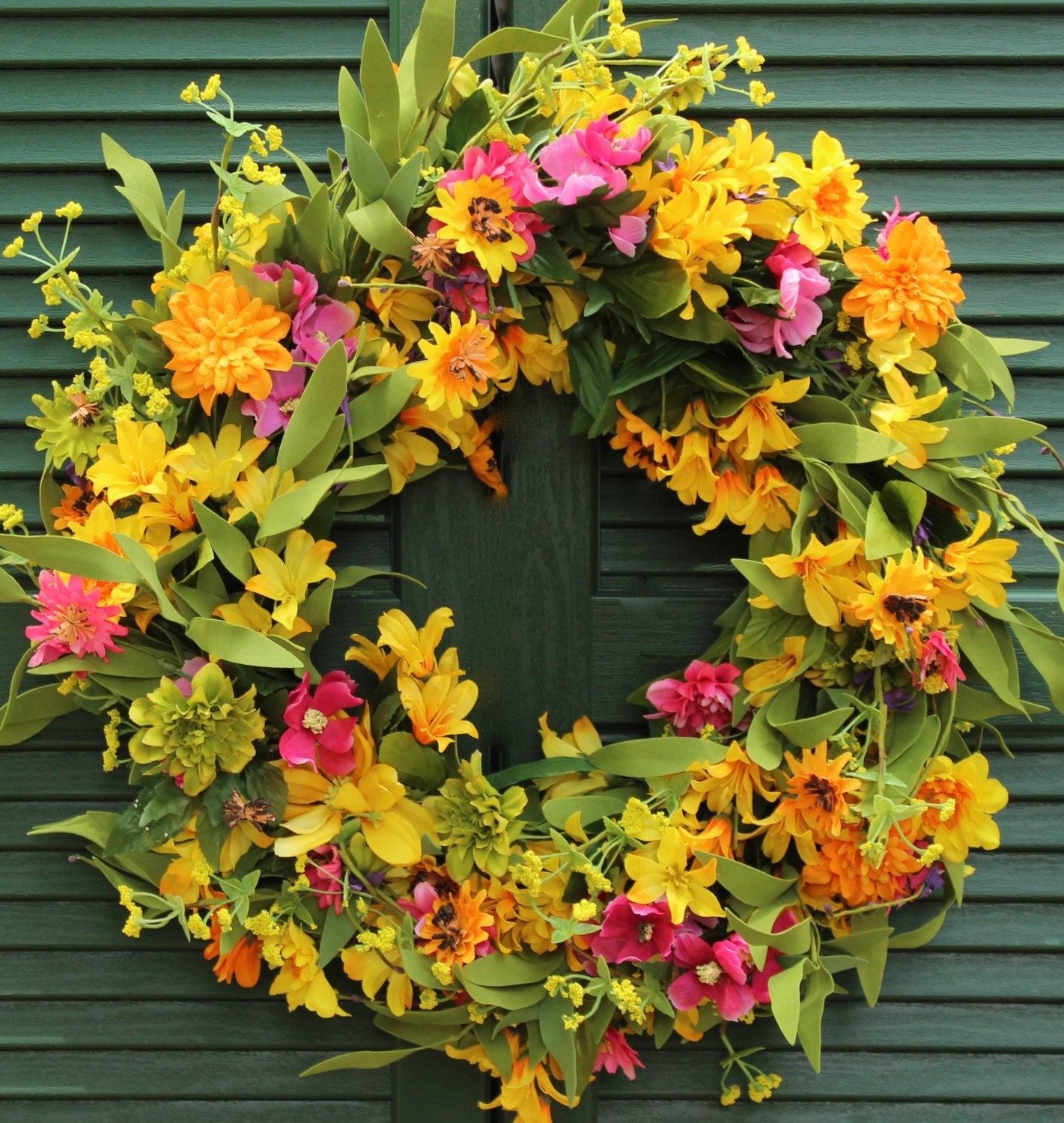 Floral Chrysanthemum Summer Wreath