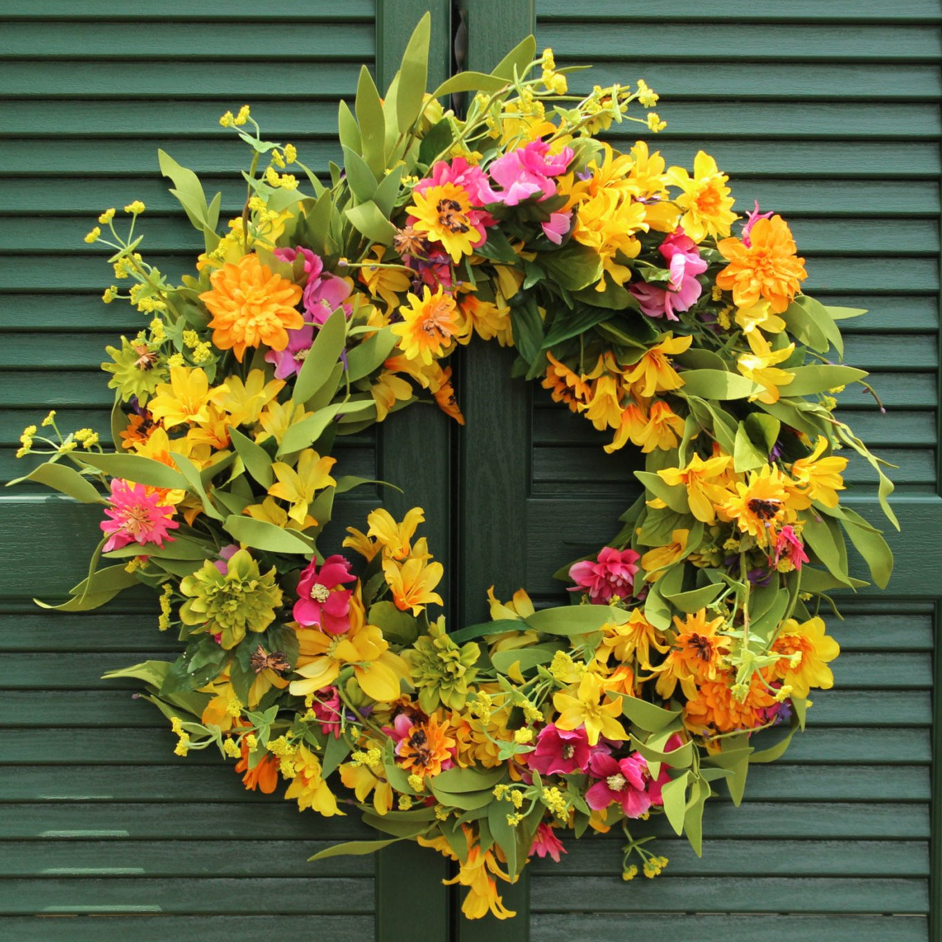 Floral Chrysanthemum Summer Wreath