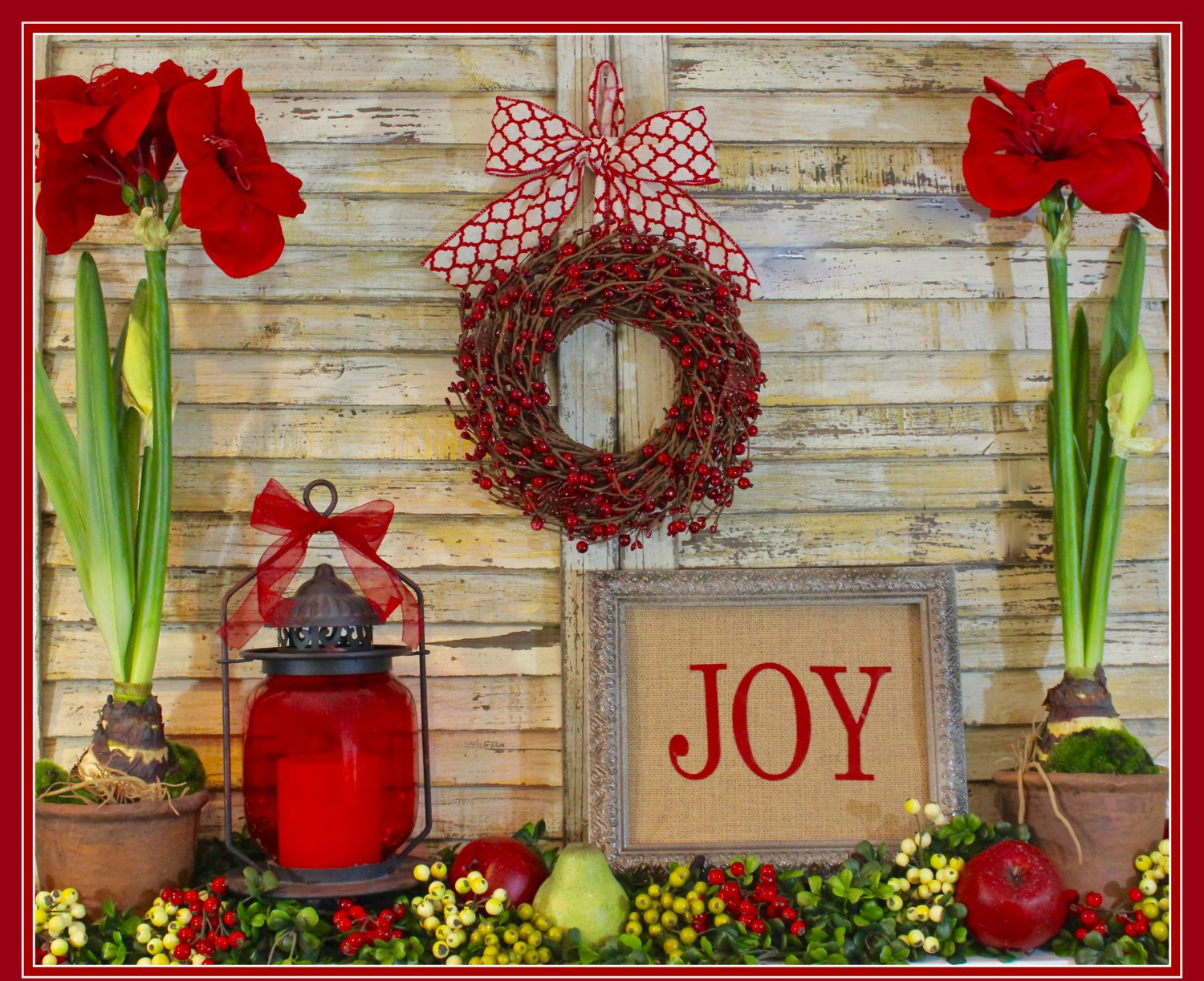 Mini Berry Wreath with Bow