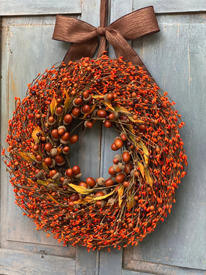 Fall Acorn Wreath