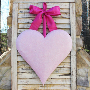 Glitter Heart Door Hanger