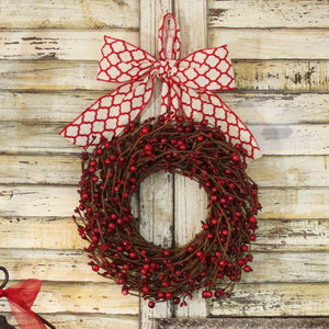 Mini Berry Wreath with Bow