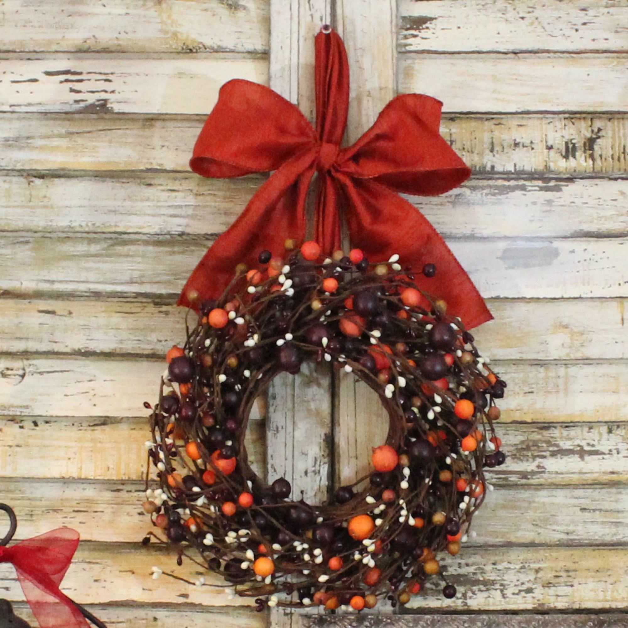 Mini Berry Wreath with Bow